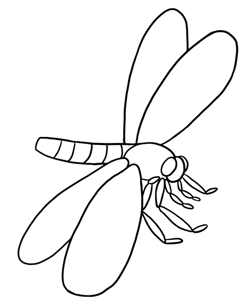 Free Dragonfly Coloring Page - Learn About Nature