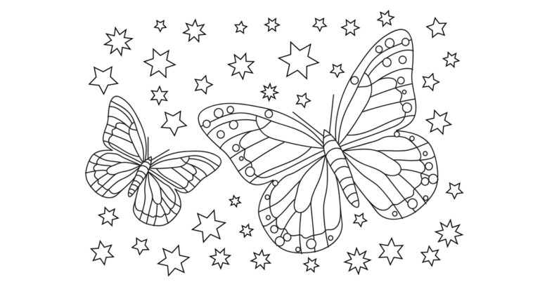 Butterfly Coloring Pages & Drawings