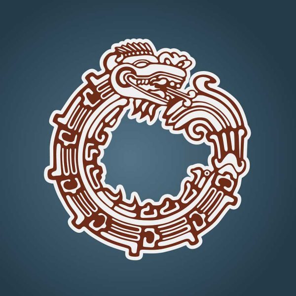 Maya Snake Quetzalcoatl Ouroboros