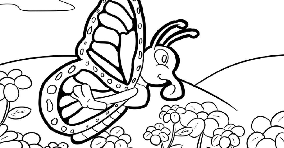 Monarch Colouring Pages