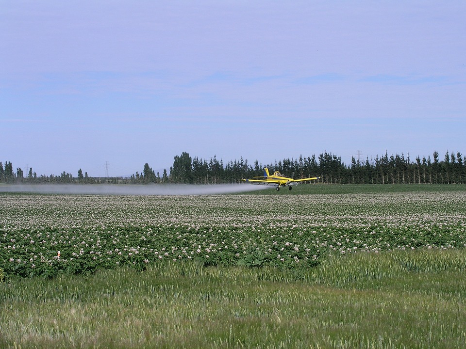 Airplane Spraying Insecticides