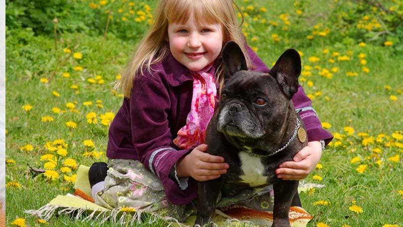 Dog and Little Girl