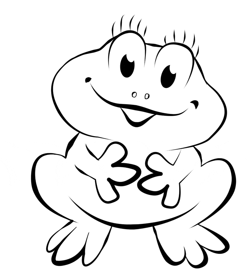 Frog coloring page 22