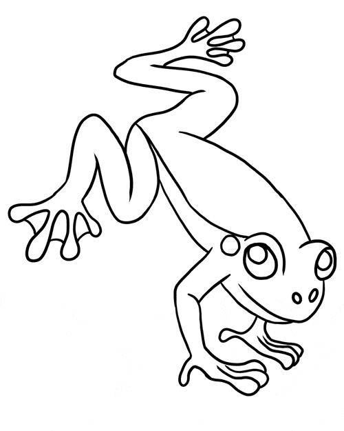 Frog coloring page 8